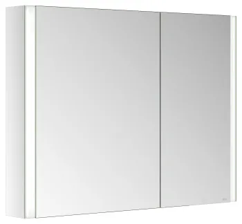 Зеркальный шкаф Keuco Somaris 100 14503002201 с подсветкой, алюминий\зеркало