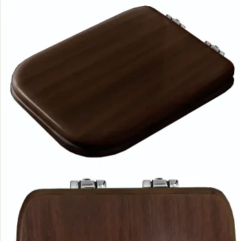 Сиденье для унитаза Kerasan Waldorf noce/хром, микролифт 418840