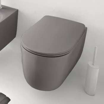 Унитаз подвесной Kerasan Nolita 531489 с креплениями WB9N, FERRO MATT