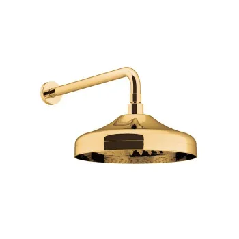Верхний душ Gattoni Pd 200 с держателем из стены 349 до центра, золото 24к SFPCL20D0