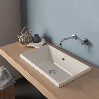 Раковина Globo Stockholm 55х34 см, без отв., белый FO056.BI