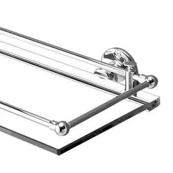 Полочка стеклянная Devon&Devon First Class хром DD33024CR