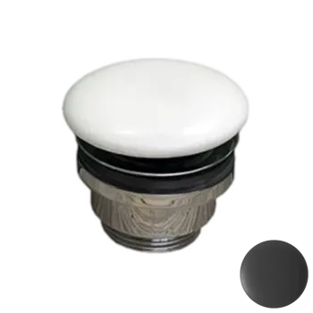 Донный клапан универсальный 1”1/4 с керамической крышкой GSG Ceramic Design PILTONUNIAR003 черный матовый