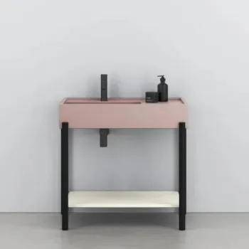 Раковина накладная Cielo Plinio PNLA85SF CP 85 см розовый