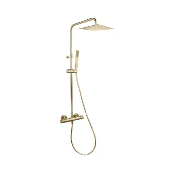 Душевая система Ramonsoler Urban Chic термостатическая без излива с регулировкой высоты золото 215401RK300OC
