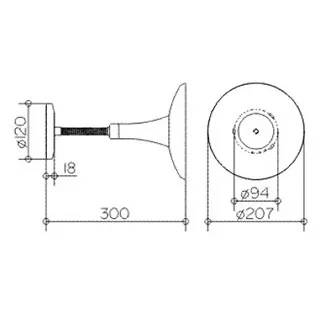 Косметическое зеркало Keuco Elegance New 21 17676019000 хром