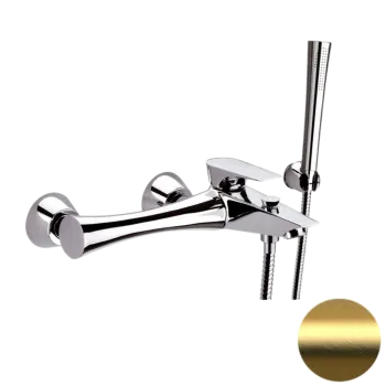 Смеситель для ванны Daniel Diva DV610DP золото брашированное