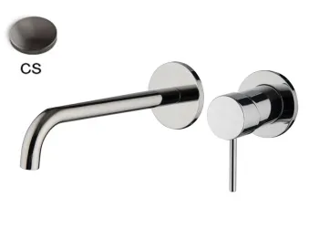 Внешняя часть смесителя для раковины Fima Carlo Frattini Spillo Up F3051WLX9CS черный\хром