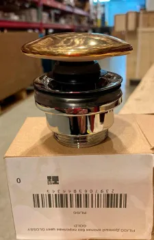 Донный клапан Terzofoco Drains золото глянцевое (DRAIS GLOSSY GOLD) PIL/GG