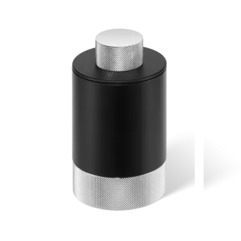 Баночка универсальная Decor Walther Club BMD1 11.6x6.5 с крышкой, черный матовый/хром 853960