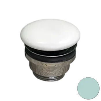 Донный клапан универсальный 1”1/4 с керамической крышкой GSG Ceramic Design PILTONUNIAR024 бирюзовый глянцевый