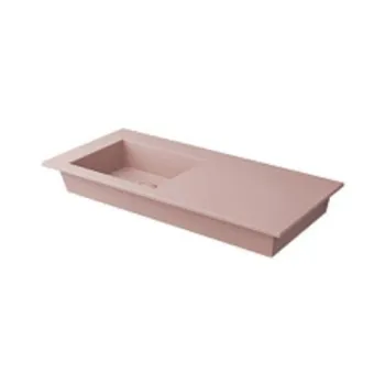 Раковина подвесная Cielo Era ERLA100SXSF CP 100 см левая розовый