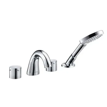 Axor Starck, Смеситель на край ванны, на 4отверстия, внешняя часть, цвет: хром 10444000