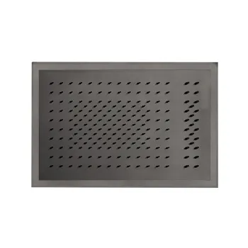 Верхний душ Fantini Acquafit 50 х35 см двойной дождь, поток, светодиоды, хромотерапия, Matt Gun Metal PVD 79 P5 K021