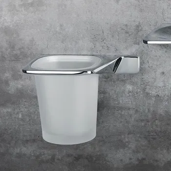 Стакан подвесной Colombo Alize SX, хром/матовое стекло B2502S.CR-VAN