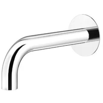 Излив Plumberia Selection Ixo d.24, длина 250, подкл. 1/2' с латунной накладкой d.70, хром, SPT0260CR