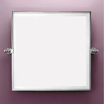 Зеркало настенное квадратное Devon&Devon First Class 51/61х50хh51cм фурнитура, хром DD33110CR