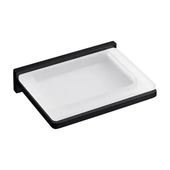 Мыльница подвесная Colombo Look чёрный матовый/матовое стекло B1601.NM-VAN