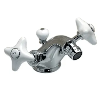 Смеситель для биде Devon&Devon White Rose на 1 отв,с донным клапаном, хром UTWR720CR