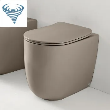 Унитаз напольный Kerasan Nolita 531981 смыв Tornado, с креплениями WB5N, Nocciola mat