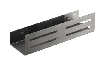 Полка прямая  для душа Behesque Lumiere 70010203 черный брашированный