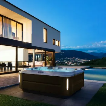 Минибассейн Jacuzzi J335 213,5х213,5х92 см, с внеш. панель Modern Hardwoo/акрил Platinum, ClearRay PRO3TECT + Ozone,MSFoam (без крышки) ZP12ZD0EW4T