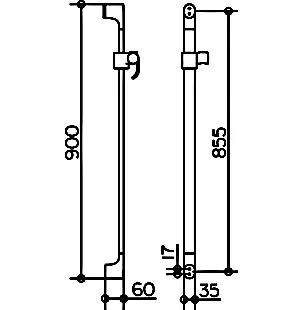 Душевая штанга Keuco Edition 51585010900