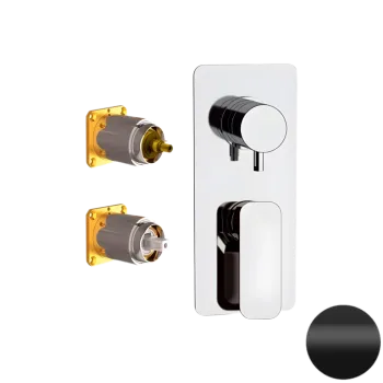 Смеситель для душа Daniel Tiara TA612D3KB15 чёрный матовый