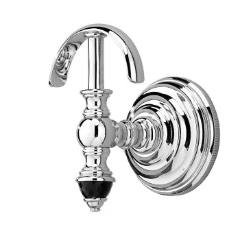 Крючок вешалка Devon&Devon Black Diamond декоративные элементы черного, крючка хром BLKD522CR