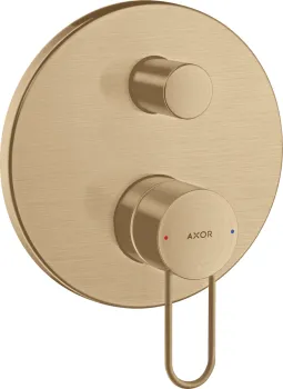 Axor Uno Смеситель для ванны, встраиваемый, с переключателем на 2 потока, цвет: шлифованная бронза 3