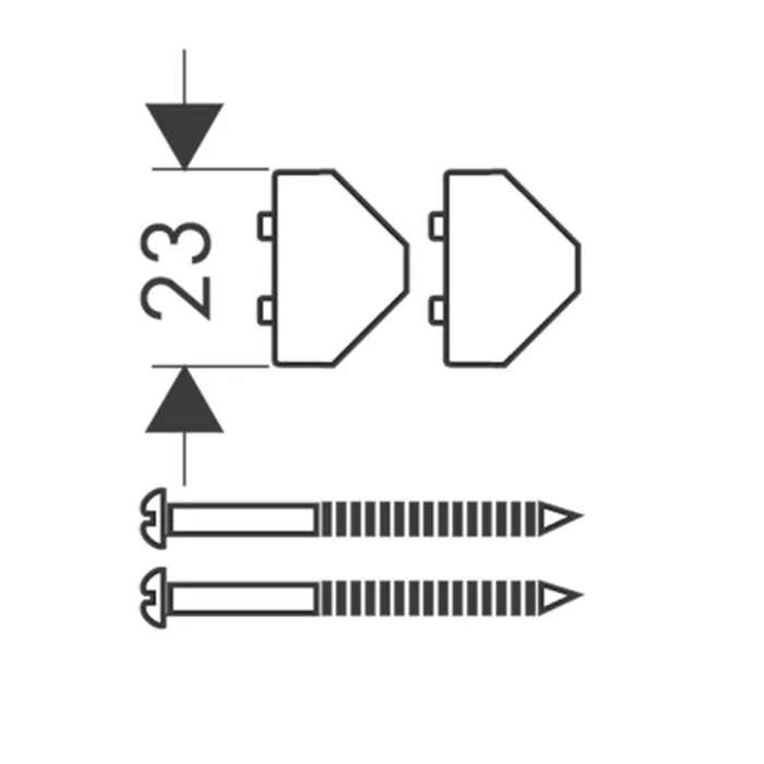 Axor Uno Угловой монтажный набор, цвет: хром 28693000
