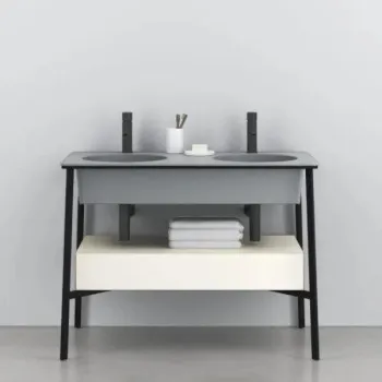 Раковина встраиваемая Cielo I Catini Catino Doppio CALADSF BR 100 см серый