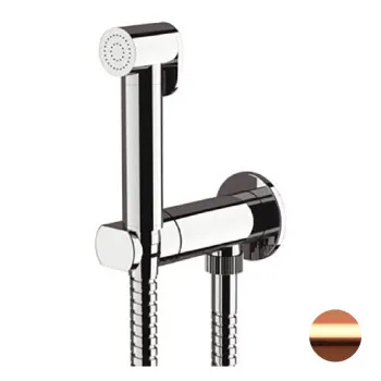 Смеситель с гигиеническим душем Remer X-style Minimal медь брашированная N64WRP