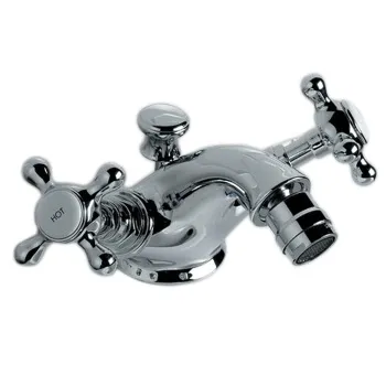 Смеситель для биде с донным клапаном Devon&Devon Austin жёсткая трубка подводка воды хром UTAU920CR