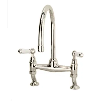 Смеситель для кухни настольный Devon&Devon Heritage никель блестящий MARF515NKS