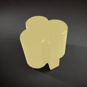 Столик декоративный на стальной основе Kerasan Artwork FIORI, 50х50х41, золото 4716K3