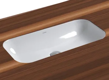 Раковина встраиваемая под столешн. без отв. под смеситель Azzurra Glaze 69x38см, белый GLLT06938000BI (GLZ 69x38/SP bi)