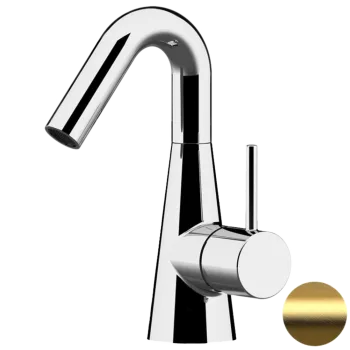 Смеситель для раковины Daniel Swing SG606NDP золото брашированное