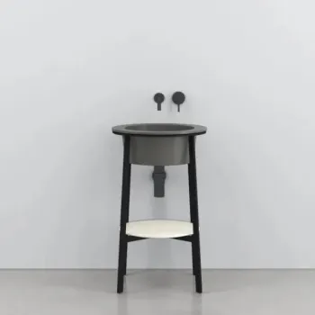 Раковина встраиваемая Cielo I Catini Catino Tondo CALAT CM 50 см серый