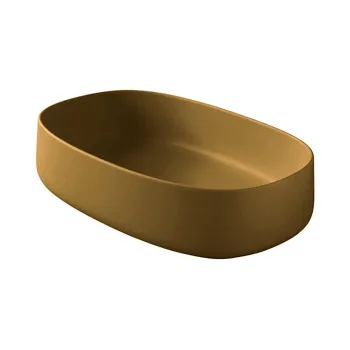 Раковина накладная Artceram Cognac 55x35, без отв., ombra cipro naturale COL003 18 00