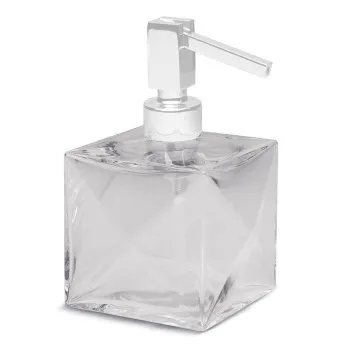 Дозатор настольный Bertocci Grimilde, прозрачный хрусталь/белый матовый 11990480200