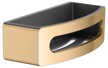 Корзинка для душа Keuco Elegance 11658250001 латунь шлифованная \антрацит