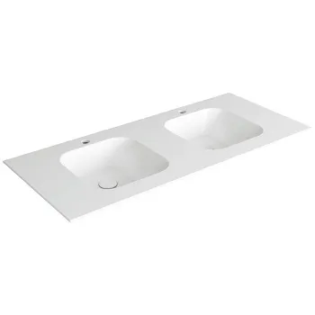 Раковина подвесная Simas Wave WA120 bi*2 120 см белый