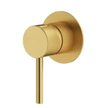 Смеситель для душа Plumberia Selection Ixo 1 вых., накладка диам.70, золото брашированное, XO1111OB