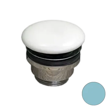 Донный клапан универсальный 1”1/4 с керамической крышкой GSG Ceramic Design PILTONUNIAR022 голубой глянцевый