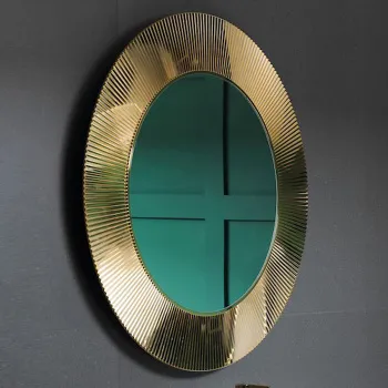 Laufen Kartell Зеркало круглое d=780мм, настенное, без подсветки, цвет: золотой