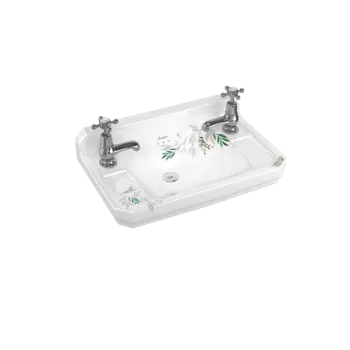 Подвесная раковина Burlington Bespoke/Floral B8 2TH FORE коричневый