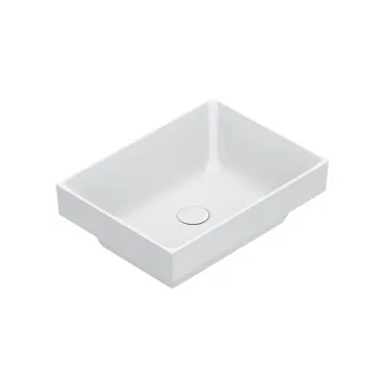 Раковина Catalano Zero 50x37 встраиваемая, без отв, белый глянцевый 124500001