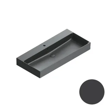 Раковина 100×47 Catalano Premium с 1 отверстием Nero satinato 0221001022