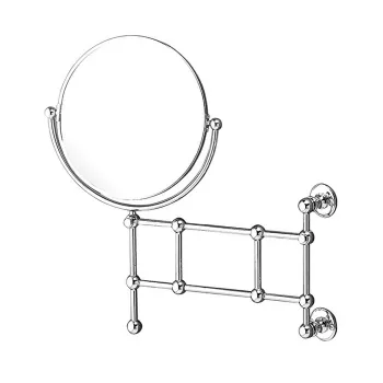 Косметическое зеркало поворотное с Devon&Devon First Class 2х кратным увеличением с одной стороны, хром DD33150CR